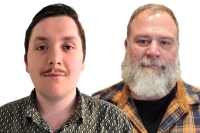 Clinton Community College Valedictorian Brett Herrick and Salutatorian David MacAlpine
