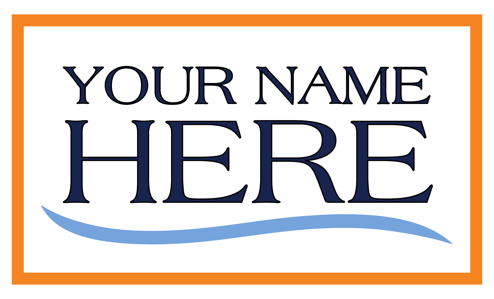 Your Name Here campaign logo