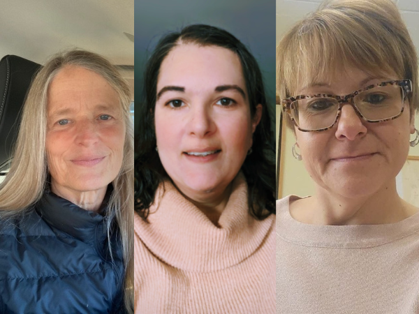 Peggy Bolster, Christina Cone, and Holly Barcomb