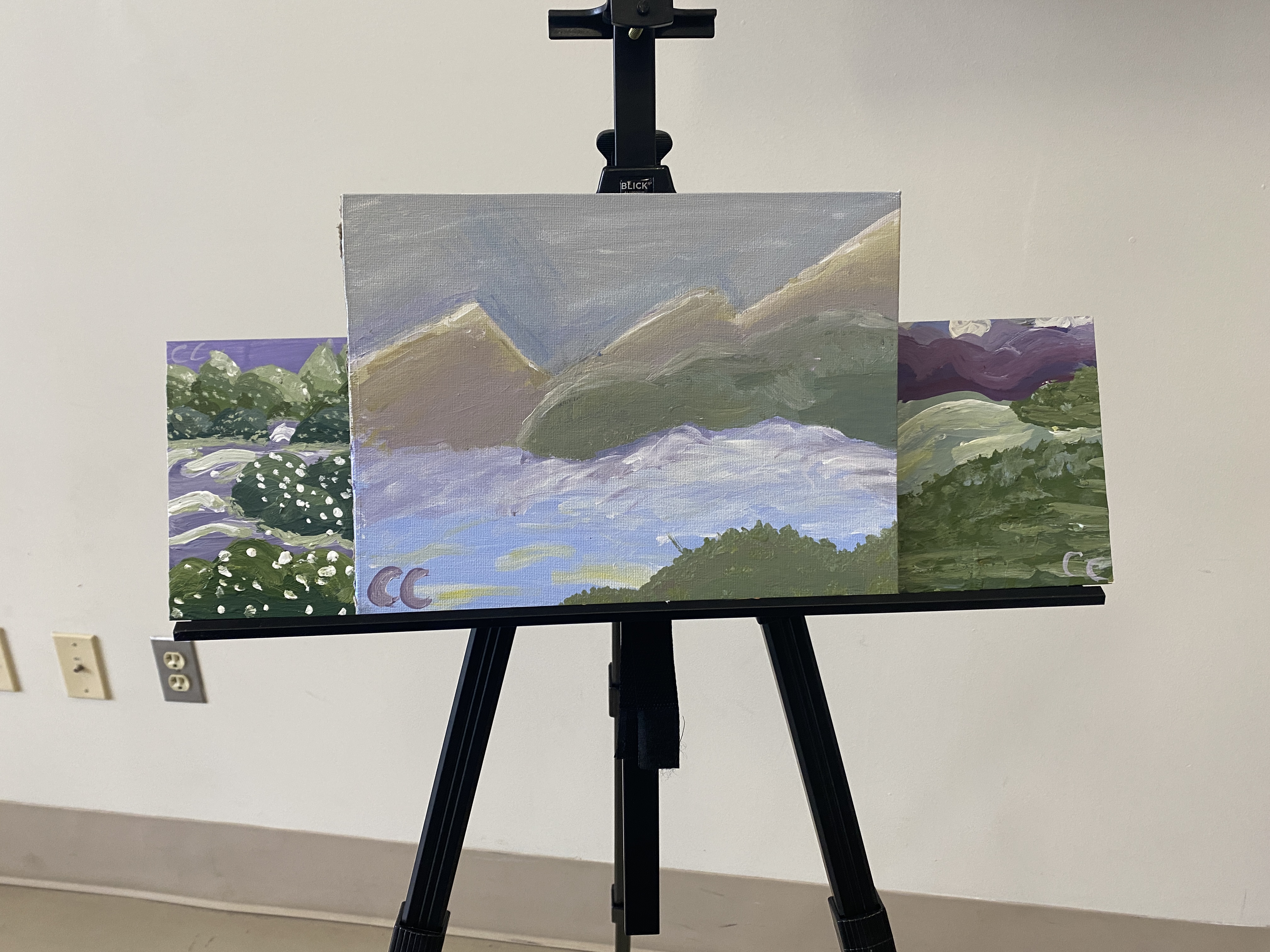 Plein Air Painting-Acrylics Artwork