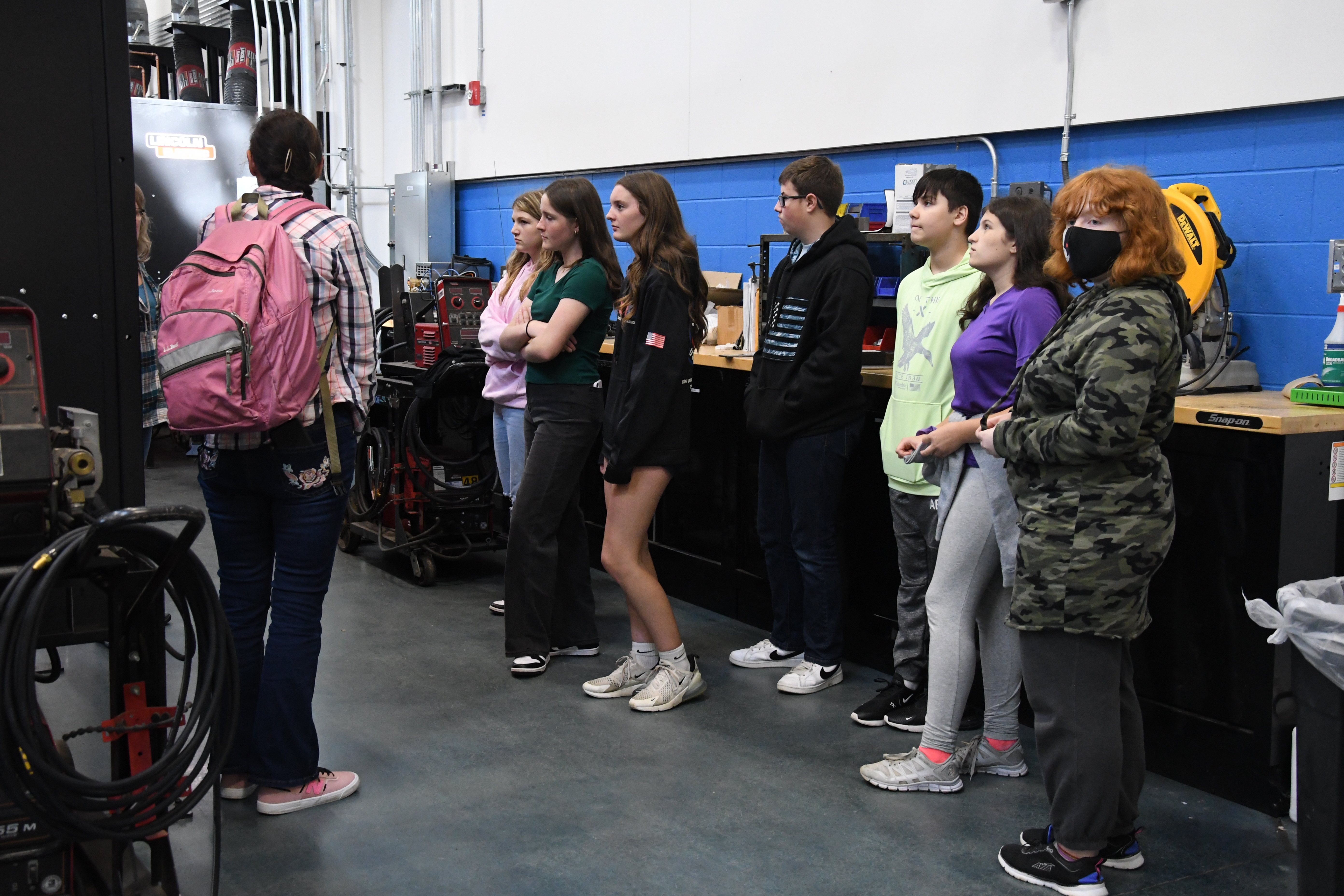 Malone 8th Grades Visiting IAM