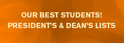 CCC is proud to recognize students on their high academic performance during the Fall 2021 semester. Dean’s List students earned a grade point average between 3.25 and 3.749. President’s List students achieved a grade point average of 3.75 or above.
