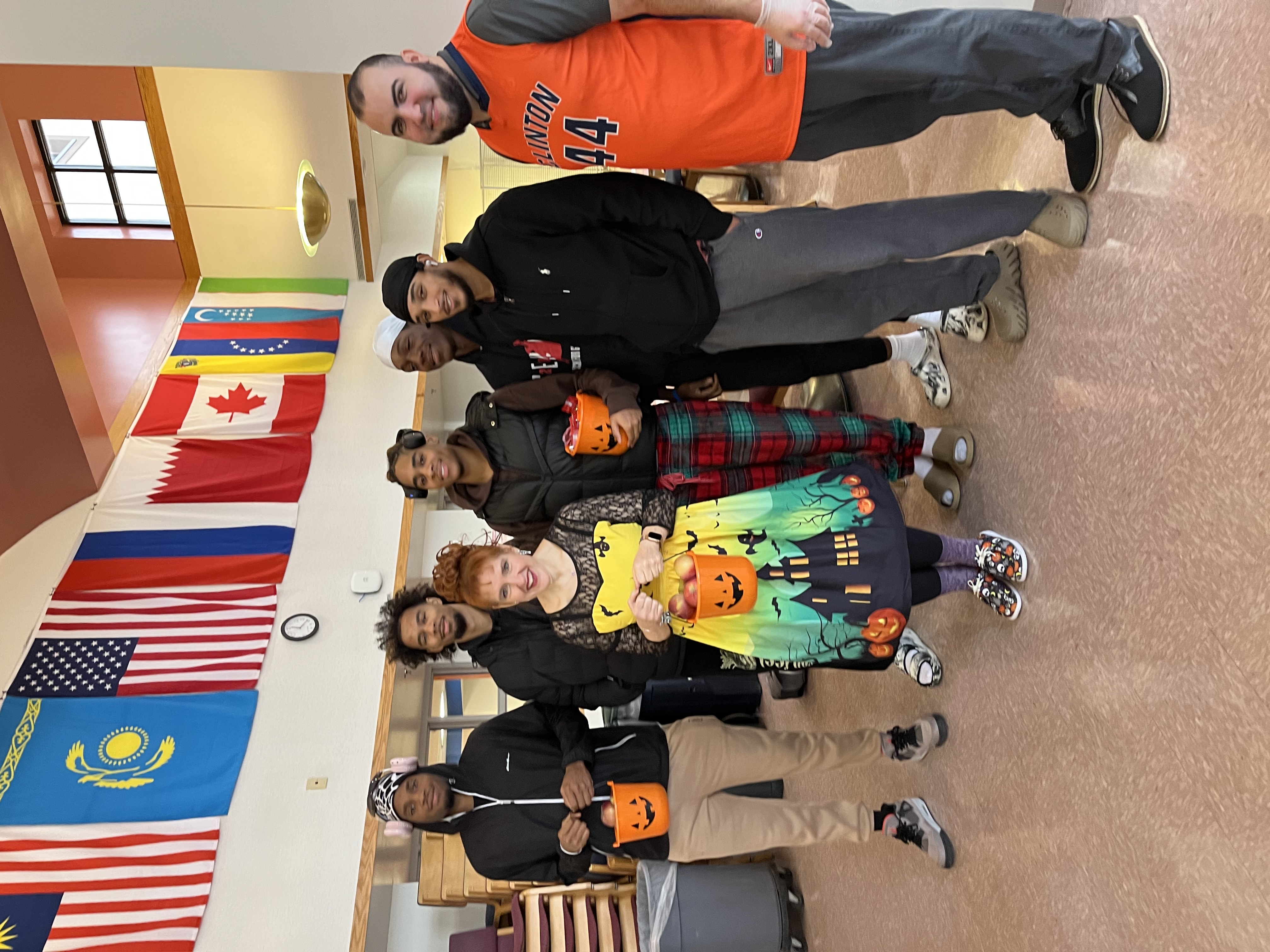 Professor and Students