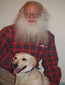Richard Frost and his dog