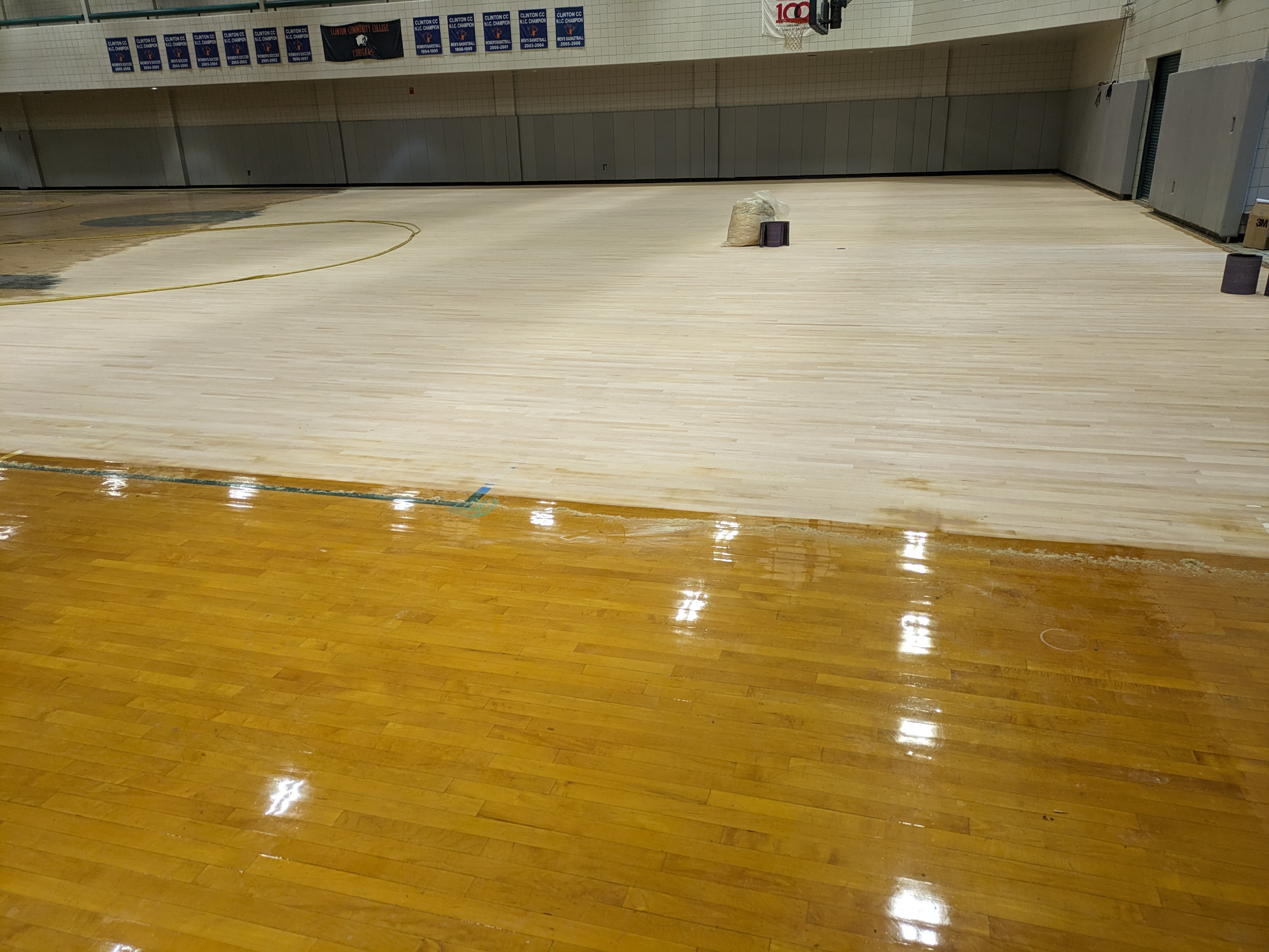 recoating gym floor
