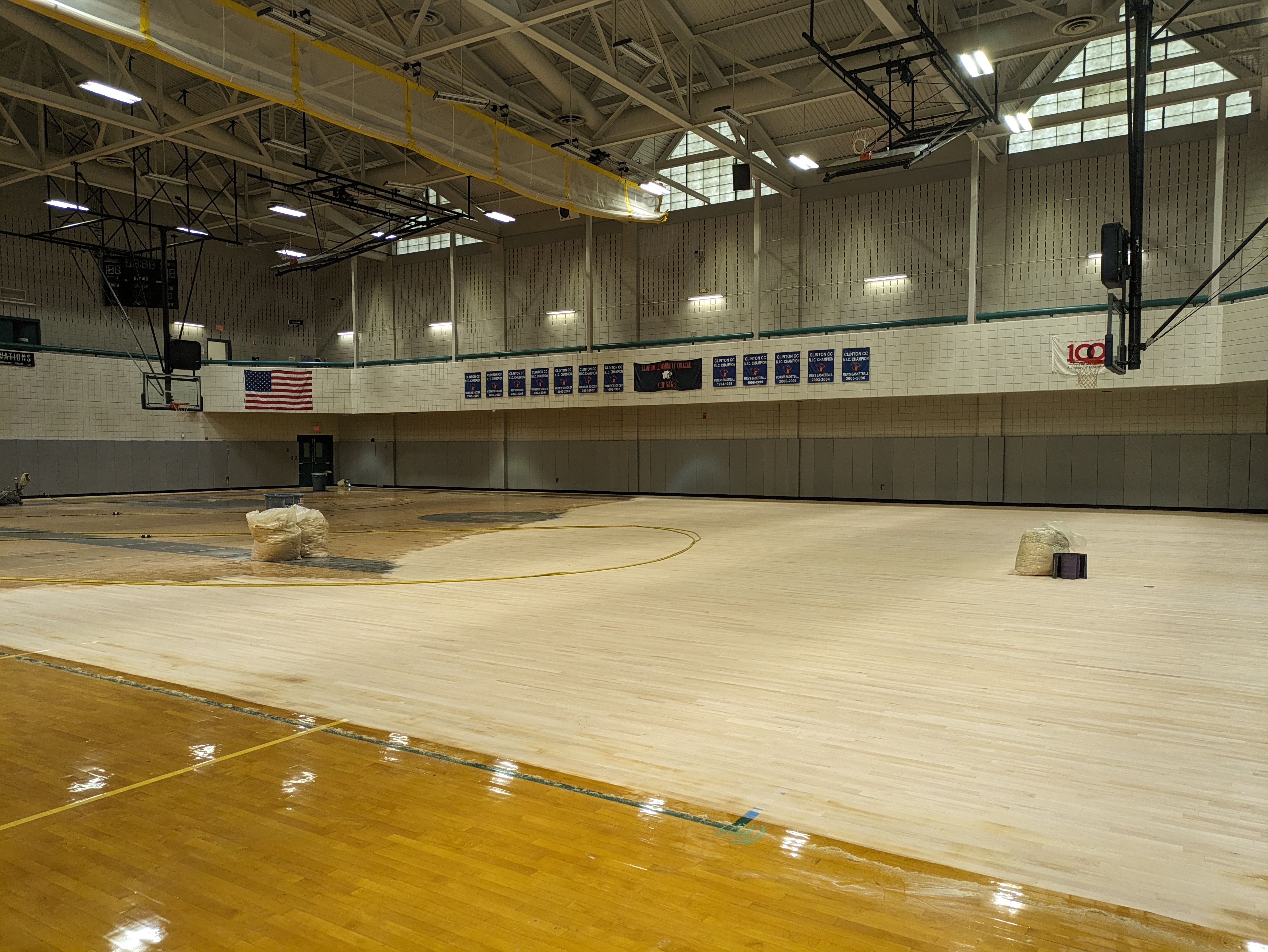 recoating gym floor